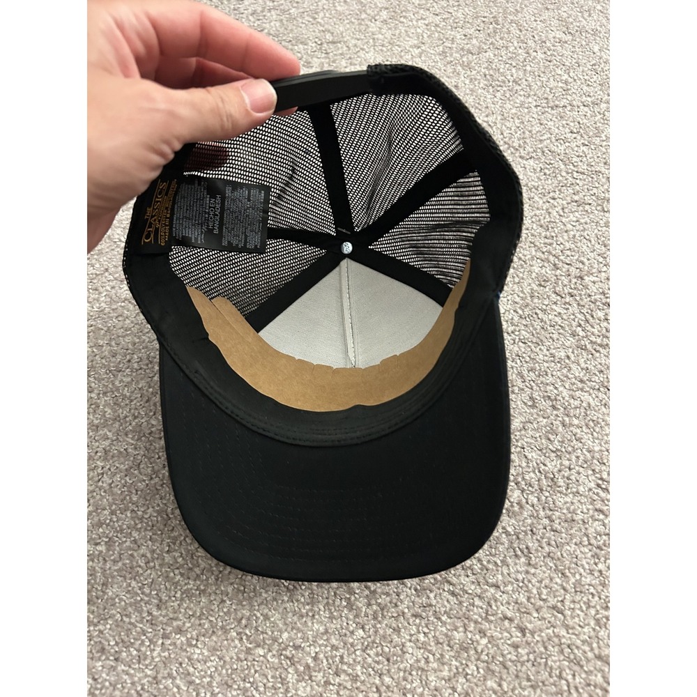 Hurley Triad 2.0 Trucker Hat Mens OS Black NEW Snapback Mesh Logo Patch Cap - Picture 3 of 11